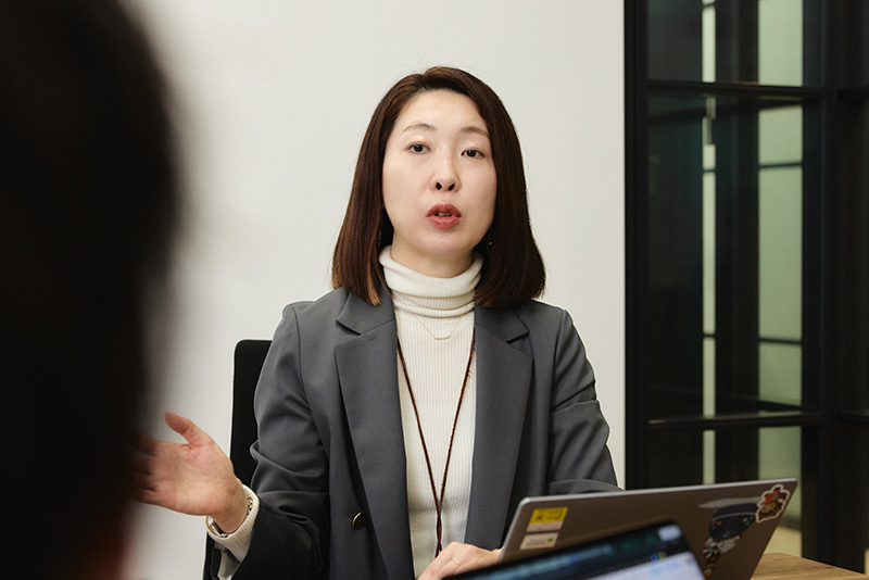 インタビュー風景